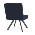 thumbnail image 3 of Willow Lounge Reception Armless Swivel Guest Chair / Charcoal Steel / Blue, 3 of 5