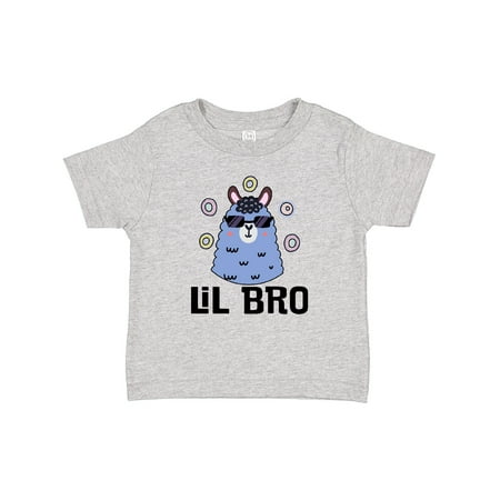 

Inktastic Lil Bro Llama Brother Gift Gift Baby Boy T-Shirt