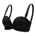 thumbnail image 2 of WHEANG Bras for Women No Underwire Push Up Bra for Small Bust Women's Front Closure Wireless Bra Side Support Anti‑Sagging Comfort Everyday Bra Size S Black, 2 of 4