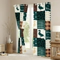 thumbnail image 4 of Homewish Jungle Wildlife Duck Black Out Curtains, Western Rustic Hunting Curtains Pack of 2 (42x63 Each), Vintage Tribal Patchwork Bedroom Curtains, Living Room Curtains Decor, 4 of 7
