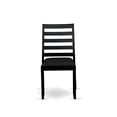 thumbnail image 3 of Luxe by East West Furniture Dining Room Chair with Black Linen Fabric and upholstered back, 3 of 7
