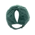 thumbnail image 5 of Empire Cove Womens Washed Ponytail Caps Cotton Hats Vintage Relaxed Fit Green, 5 of 6