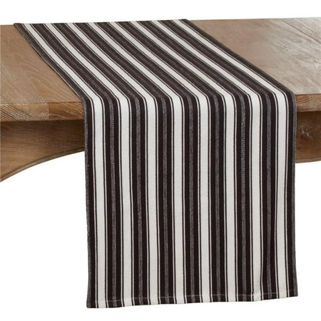 

SARO 306.BW1690B Dining Table Runner with Striped Design