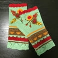 thumbnail image 2 of Skpblutn Glove Hand Hook Small Flower Handmade Woolen Warm Gloves Red One Size, 2 of 6