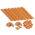 thumbnail image 1 of Juego de construcción de 100 tejas para techo, tejas en miniatura, tejas falsas, accesorios para cocina y jardín, 1 of 8