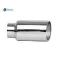 thumbnail image 2 of Fedar 5 inch Inlet 7 inch Outlet 15 Long Rolled End Angle Cut Truck Exhaust Tip Pipe, 2 of 6