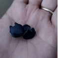 thumbnail image 6 of ZS 1 Pair Cat Ear Plug Single Flare Ear Tunnel Gauge Stretcher Stone Ear Expander Piercing 0g 00g, 6 of 6