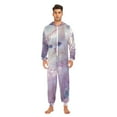 thumbnail image 2 of White Cat Bubbles Adult Onesie Pajamas Slim Fit Christmas One Piece Suit Pjs for Women and Men Hooded Zipper, 2 of 7