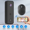 thumbnail image 4 of COFEST Smart Video Doorbell Smart Wireless Remote Doorbell Intelligent Visual Doorbell PIR Motion Detection Home Intercom HD Night Vision Wifi Security Door Doorbell Black, 4 of 8