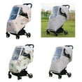 thumbnail image 2 of Baby Pushchair Covers Baby Pram Rain Covers Breathable Windproof Protections Covers Dustproof Weather Covers, 2 of 9