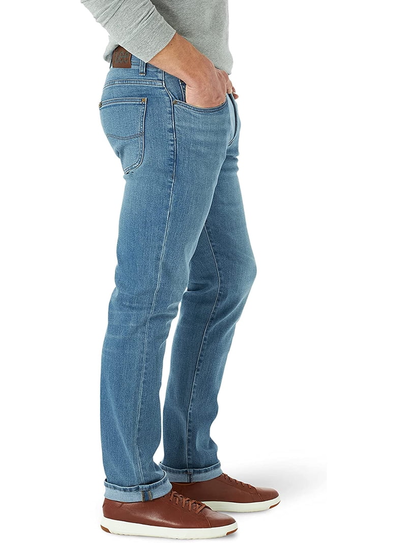 Jeans Lee Uomo Extreme Motion - Vestibilità Dritta Tapered Leg - Cotone Elastan 98-2% - Foto 2