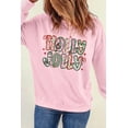 thumbnail image 6 of Women's Pink Holly Jolly Holiday Sweatshirt – Cute Christmas Graphic with Bow Detail for Daily Comfort [ZhiHiMeRi] | 2XL, 6 of 8
