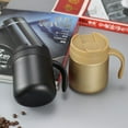 thumbnail image 3 of 12 OZ Coffee Travel Mug Cup Stainless Steel Insulated Tumbler Handle Splash Proof Lid Straw Opening Double Wall Vacuum for Hot Cold Drinks, Ice, Tea, Camping, 3 of 9