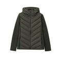 thumbnail image 3 of Women's Oversized Casual Solid Color Hooded Long Sleeve Parka Jacket Coat Outerwear Warm Windproof Winter Fashion Gift for Women | CSEONE,Green L, 3 of 9