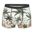 thumbnail image 4 of Goofa Flamingo Palm Trees Printed Men's Boxer Briefs Underwear, Moisture-Wicking Underwear, Trunk,Soft and Breathable Cotton Underwear-Medium, 4 of 9