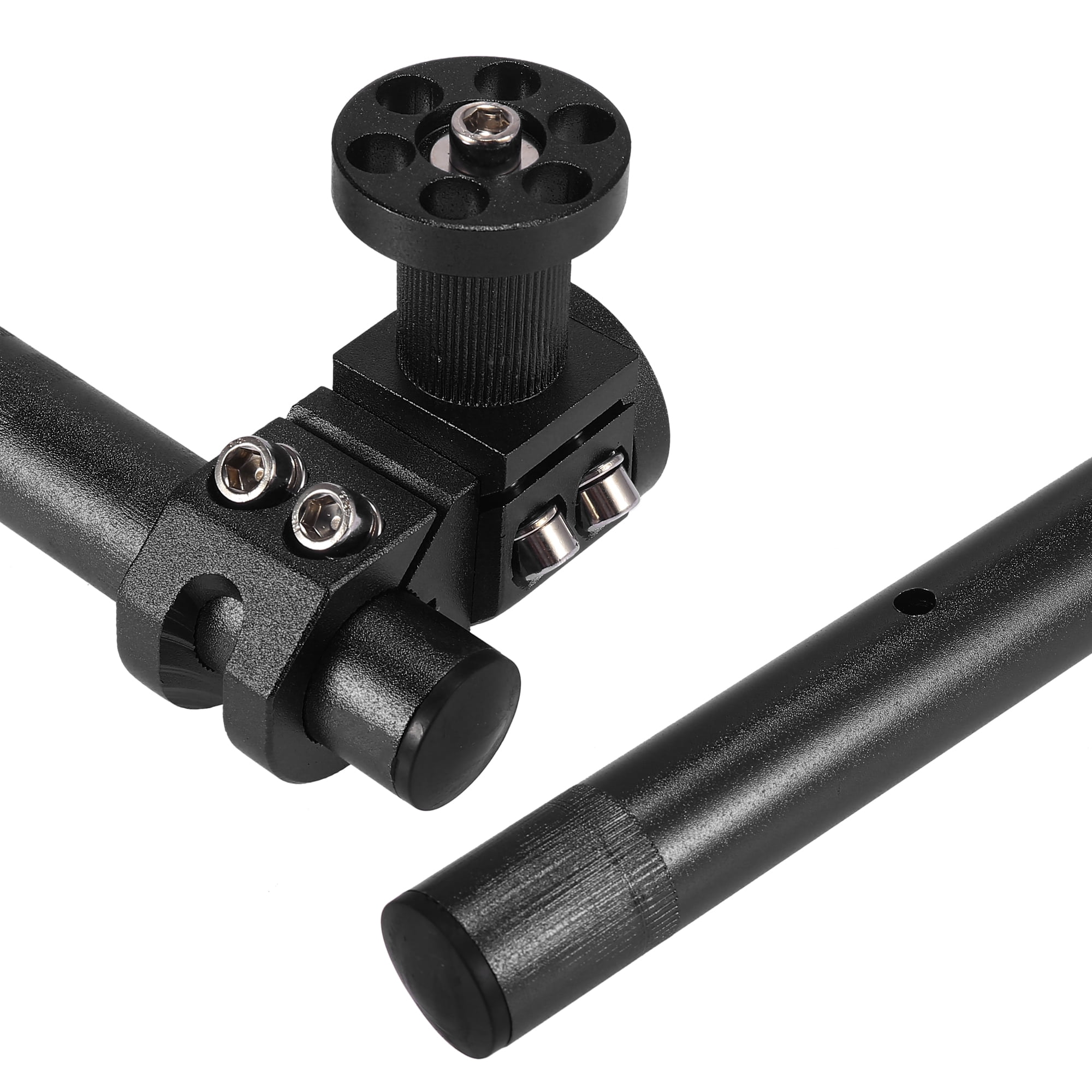 22mm 7/8" Motorcycle Handlebar Adjustable Set with 2 Extend Bar Connection Part Black