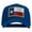 Royal, variant on Texas State Flag Patched Mesh Cap - Khaki OSFM