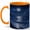 Orange, variant on Moonlit Ocean Coffee Mug, Full Moon Night Sea Waves Design, 11 oz Ceramic Cup