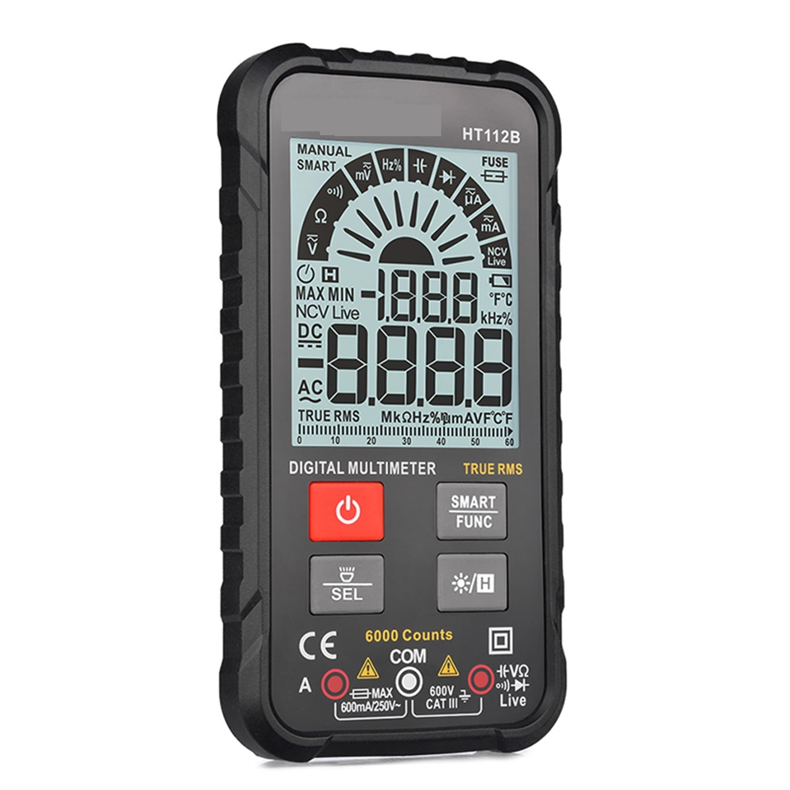 Smart Portable Digital Multimeters Amp Ohm Hz Capacitance Battery Tester Voltmeter Auto Range Voltage Current Tester ,Fast and Accurate Precise