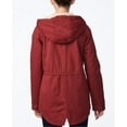 thumbnail image 3 of Collection B Juniors' Hooded Anorak Jacket Red Size Medium, 3 of 3