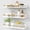 White and Gold, variant on Forbena Gold Floating Shelves for Wall Decor Set of 3, Bathroom Shelves Over Toilet, Modern Display Wall Shelf with Guard Rail for Living Room Bedroom Organizers and Storage - White and Gold
