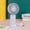 Purple, variant on Weloille Portable Handheld Fan Desk Fan, Powerful Personal Fan USB Recharging Battery Operated Mini Fan for Stylish Girl Kids Women Men