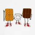 thumbnail image 3 of CafePress - Funny Smores Camping Cartoon T Shirt - Light T-Shirt Kids XS-XL, 3 of 4