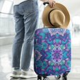 thumbnail image 2 of Purple Ethnic Mandala Pattern Luggage Cover Fashion Suitcase Cover Baggage Covers Fit 25-28 Inch Luggage (Go Travel), 2 of 5