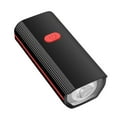thumbnail image 2 of Faro de bicicleta con claxon - Luz LED USB recargable de 250 lúmenes, alarma de 120dB, 3 modos de iluminación, impermeable IPX5 para ciclismo nocturno, 2 of 3