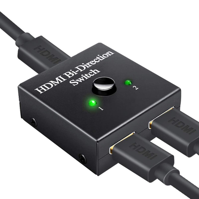 HDMI Switch 4K HDMI Splitter-Techole Aluminum Bi-Directional HDMI Switcher 2 1 Output, HDMI Switch Splitter 2 x 1/1 x 2,Supports 4K 3D HD 1080P for Xbox PS4 Roku HDTV - Walmart.com