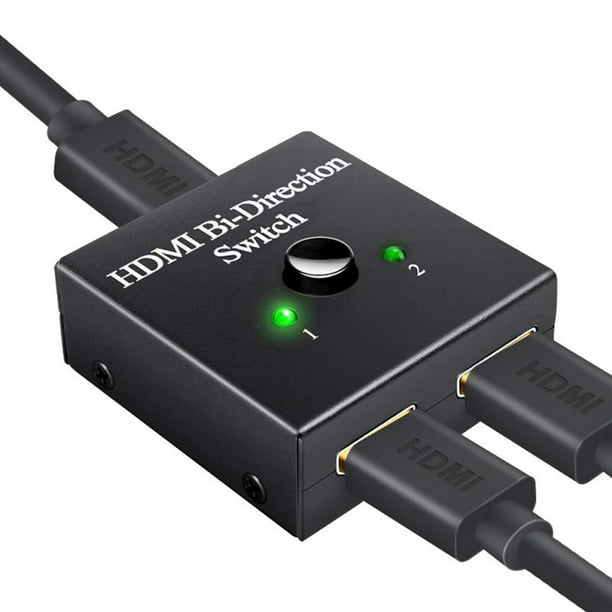 Undertrykke Bøje Wings HDMI Switch 4K HDMI Splitter-Techole Aluminum Bi-Directional HDMI Switcher  2 Input 1 Output, HDMI Switch Splitter 2 x 1/1 x 2,Supports 4K 3D HD 1080P  for Xbox PS4 Roku HDTV - Walmart.com