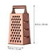 thumbnail image 2 of IDEANATEGRATE Rallador De Acero Inoxidable Para Cocina En Color Oro Rosa Con Mango Antideslizante, 2 of 8