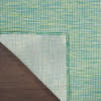 Nourison Positano Indoor/Outdoor Blue/Green 7' x 10' Area Rug, (7x10)