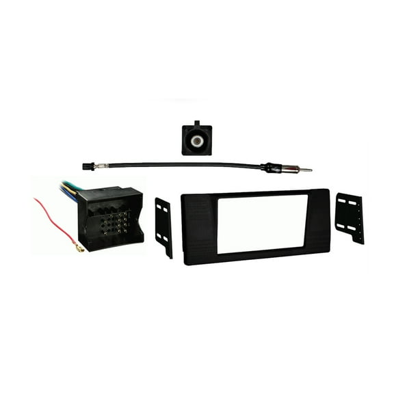 Fits BMW 5 Series 2002-2003 Double DIN Stereo Harness Radio Install Dash Kit