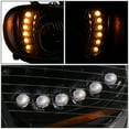 thumbnail image 2 of DNA Motoring For 03-19 Freightliner M2 106 112 Full LED DRL Halo Projector Headlight Lamps Pair Black, 2 of 11