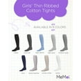 thumbnail image 2 of MeMoi  Thin Ribbed Cotton Tights - Girls - Female, 14, Black, 2 of 10