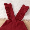 thumbnail image 4 of REDARER Toddler Girls 2PC Outfit Set: Ruffled Ribbed Top & Suspenders Skirt, Dressy Casual Clothes Gift, Kids Sets Clothes, for Size 5-6 Years, 4 of 6