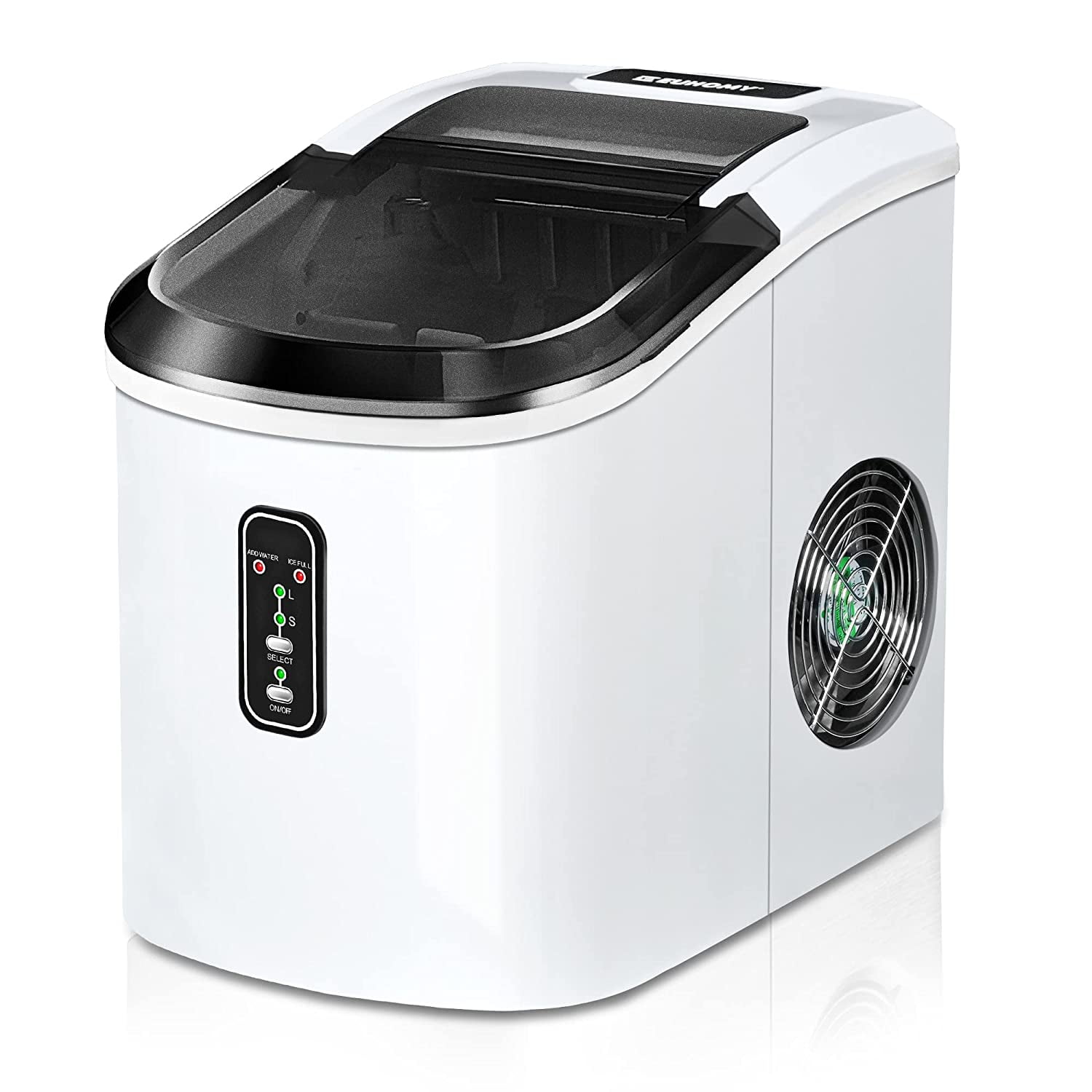 Countertop Ice Makers Machine 26.5 LBS/24 Hour Electric  Portable Ice Making Machine with Self-Cleaning, 9 Ice Cubes Ready in 6 Min  Ice Cube Machine #304 Food Grade Stainless Steel : Appliances