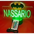 thumbnail image 5 of Night Light Up Desk Table Lamp LED Personalized Free Engraved Batman,  Our Newest Feature, Most Popular, It's Wow, with Remote 16 Colors Energy Efficient, Great Gift, 5 of 11