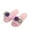 Pink, variant on Xfvqtps Womens Plush Slippers Color Blocked Flowers Plush Fleece Line Non Slip Warm Winter Rubber Slippers Ladies Lovely Home Round Head Soft Sole Cotton Slippers Beige