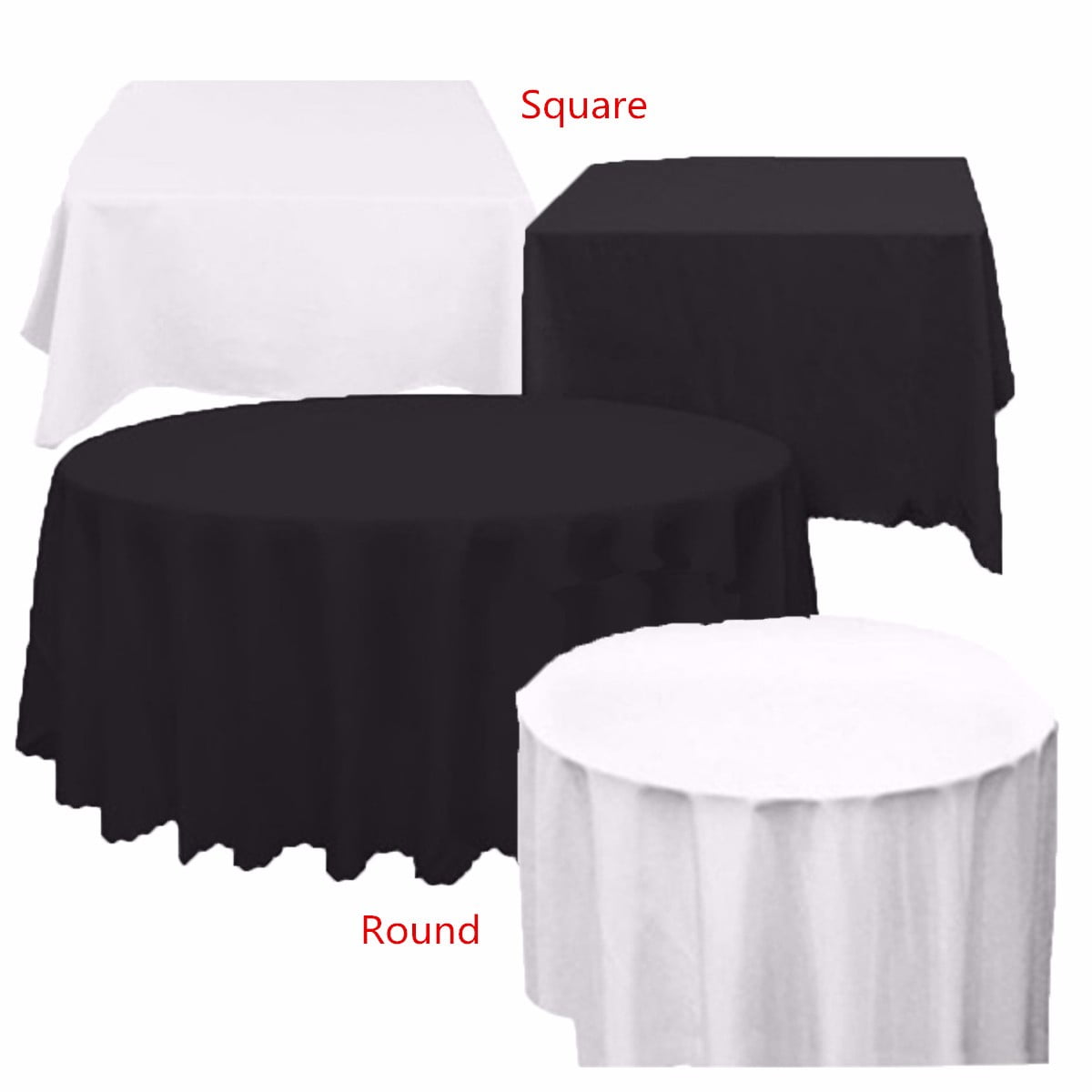 178/137cm Rectangle/Round Table Covers PE Tablecloth Table Cloth Cover