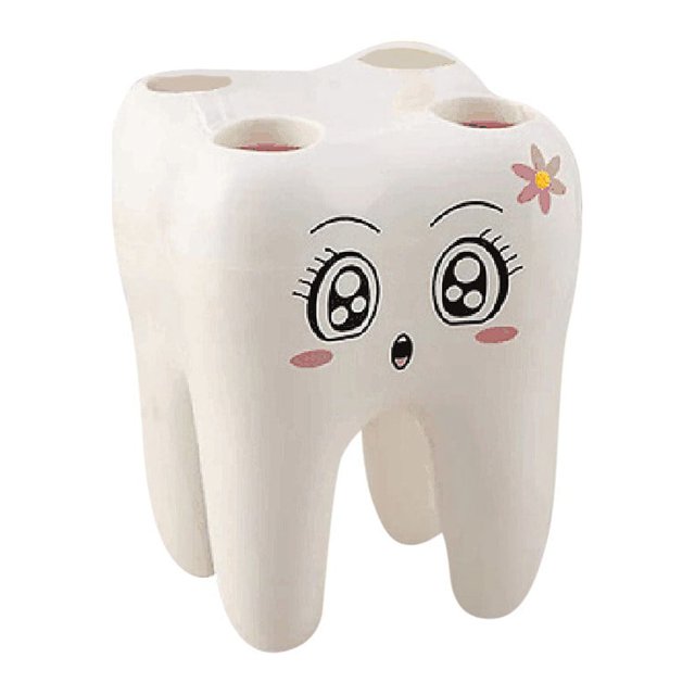 ¡Liquidación! Portacepillos de dientes Huayishang, artículos sanitarios, portacepillos de dibujos animados, productos para baño, accesorios de baño, blanco.