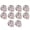 Rose Gold Sequin, variant on NFTIGB 10Pcs 12 inches / 30.48 cm Latex Transparent Confetti Balloons for Birthday Party & Wedding Anniversary, Golden Sequin