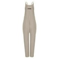 thumbnail image 5 of Jumpsuits for Women,Womens Jumpsuits Loose Fit Sleeveless Spaghetti Strap Long/Short Pant Romper Jumpsuit with Pockets, 5 of 8
