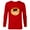New Red, variant on Disney Moana Kakamora Pirate Villain Big Face Costume - Long Sleeve T-Shirt for Men - Customized-Athletic Heather