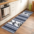 thumbnail image 2 of Navy Blue Boho 2'x6' Runner Rugs for Hallway Kitchen Bedside Non Slip Washable, Vintage Abstract Art Ethnic Tribe Entryway Rug Runners with Rubber Backing, Long Carpet Runner for Laundry Room, 2 of 8