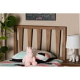 thumbnail image 3 of Baxton Studio Duncan Modern and Contemporary Ash Walnut Finished Wood Twin Size Headboard, 3 of 5