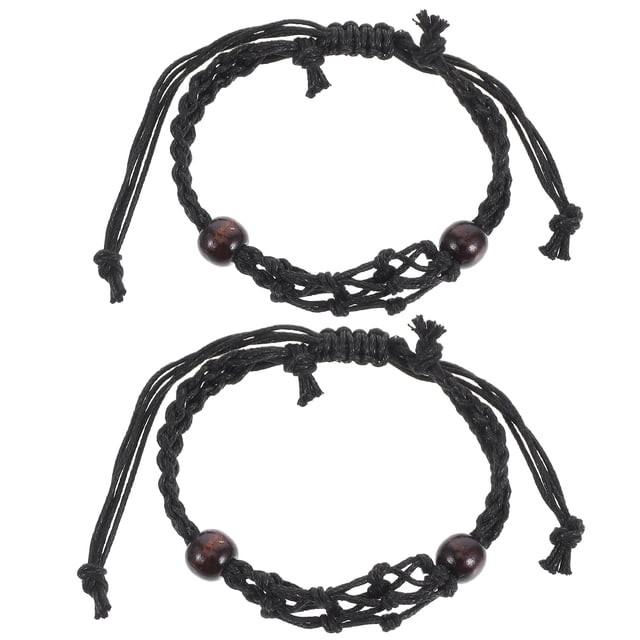 2 piezas de soportes ajustables para pulseras de cristal trenzado, vacíos, tejidos a mano, para hacer joyas DIY.