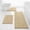 Beige-beige-17"x24"+20"x48"+U Shape 20"x24", variant on Bath Rugs Set Blue-atlantic Blue 17"x24"+20"x32"+U Shape 20"x24" 3-Piece