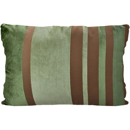Better Homes & Gardens Velvet Stripe Pillow, Green, Multiple Colors